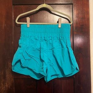 Zenana Teal Wide Band Active Shorts size XL
